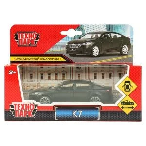 Машина металл KIA k7, 11,5 см, двери, инерция, кор. Технопарк 67371BL