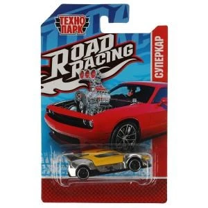 Машина металл ROAD RACING СУПЕРКАР 7,5 см, в ассорт, блист. Технопарк RR-7-104-R