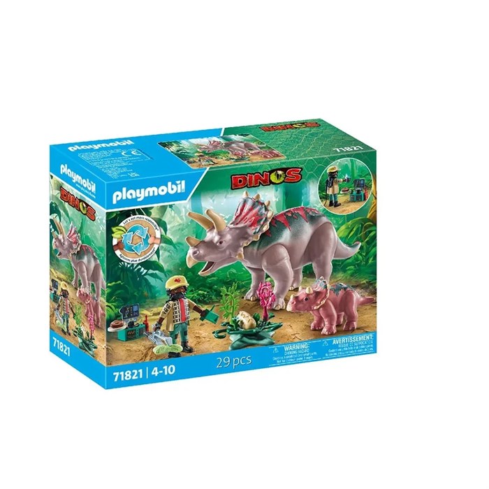 Игровая игрушка Playmobil Трицератопс семья 196688446