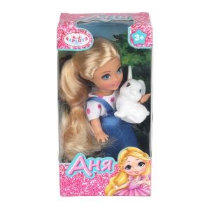 Кукла Аня 12 см, пит., кор. КАРАПУЗ ANNA-PET6-BB