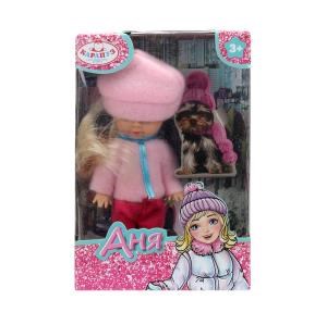 Кукла 12 см Аня 12 см, кор КАРАПУЗ ANNA-W7-BB