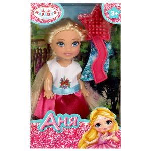 Кукла Аня 12 см, акс., кор КАРАПУЗ ANNA-C10-BB