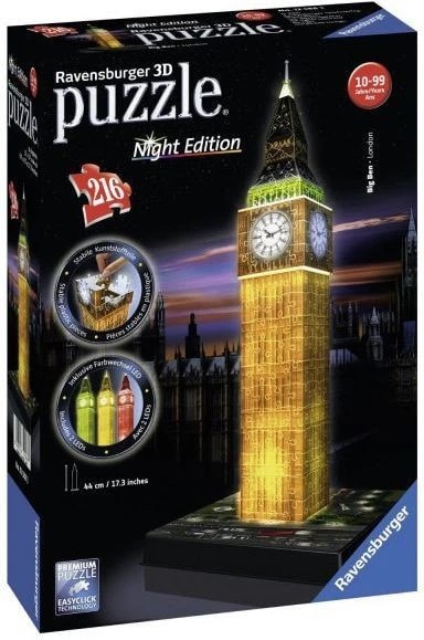 3D пазл Ravensburger, Биг Бен 216-125883 40450087