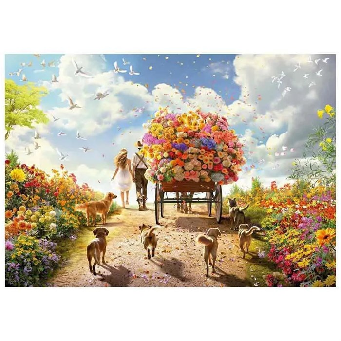 Пазл Educa Blumenwagen 169794607