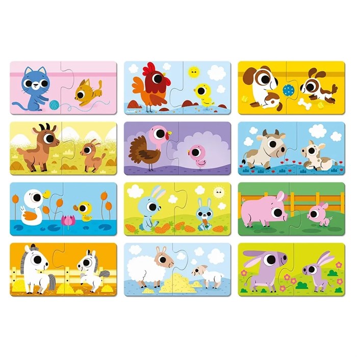 Пазл Janod Eltern Und Babytiere 148770329