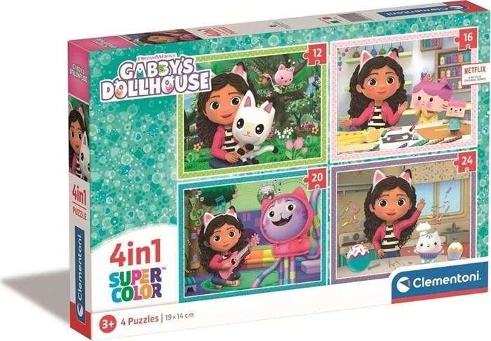 Пазл Clementoni Gabys Dollhouse 4 в 1 140380899