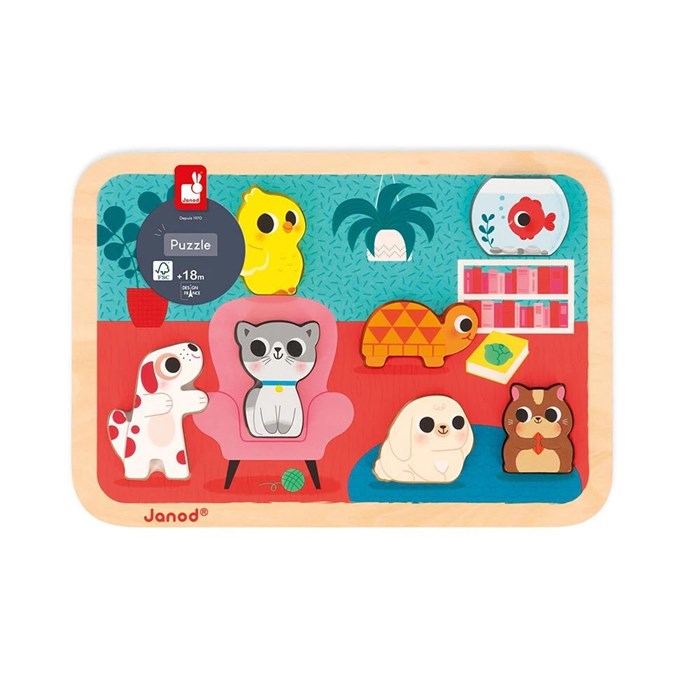 Пазл Janod Chunky Pets 135982545