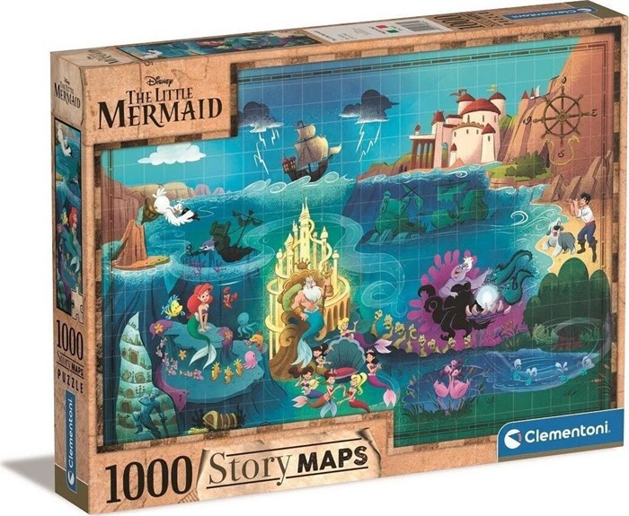 Пазлы Clementoni Story Maps малая сирена 140553193