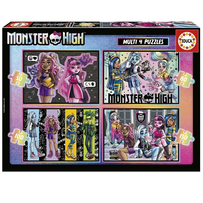 Головоломка Educa Monster High Multipuzzle 216874261