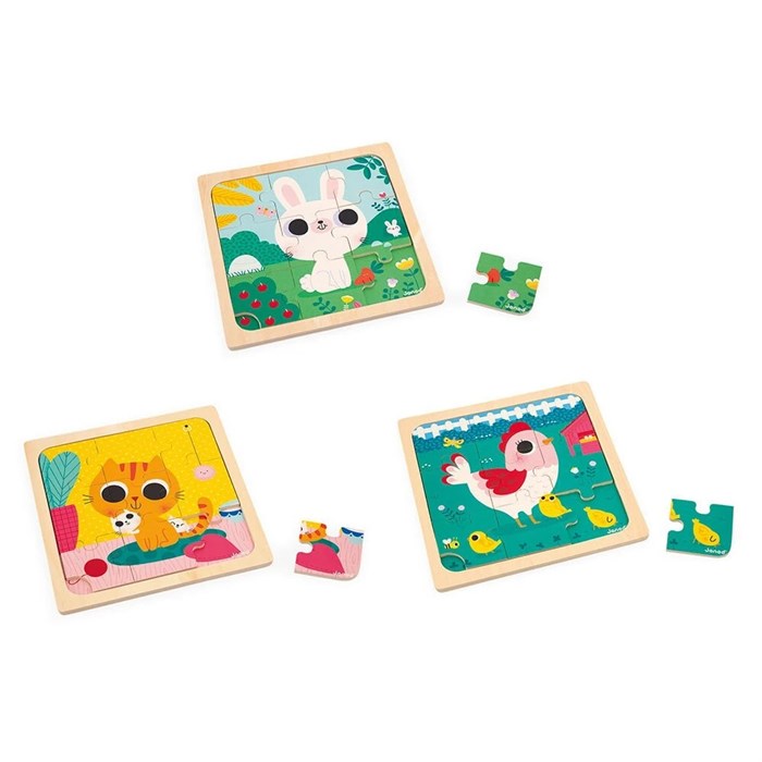 Пазлы Janod Trio Puzzle 126382420