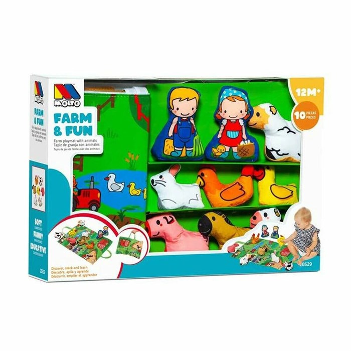 Игровой коврик Moltó Farm and Fun Металл Пластик 221072742