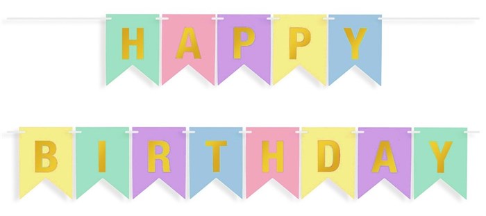Гирлянда "Happy Birthday" 615191 615191