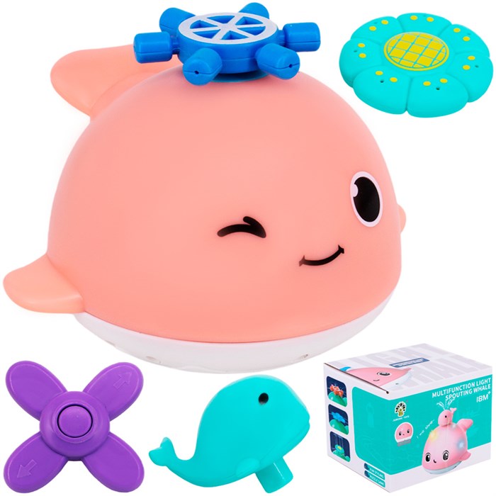 Игрушка для купания 6013 Кит с фонтанчиком в кор. 419-434