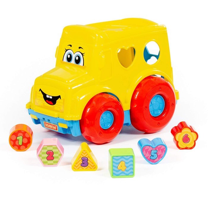 Логическая игрушка Автобус (в сеточке) 87980 /П-Е/ 12 / 418-262