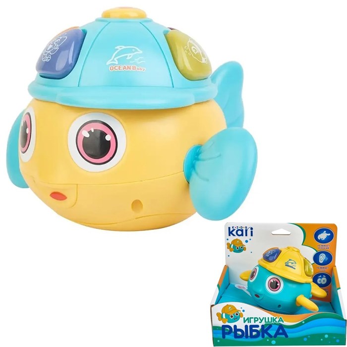 Игрушка на батарейках 855-97A Рыбка в коробке 429-854
