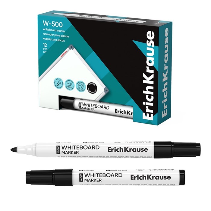 Маркер черный для доски ErichKrause W-500 12845 910-375