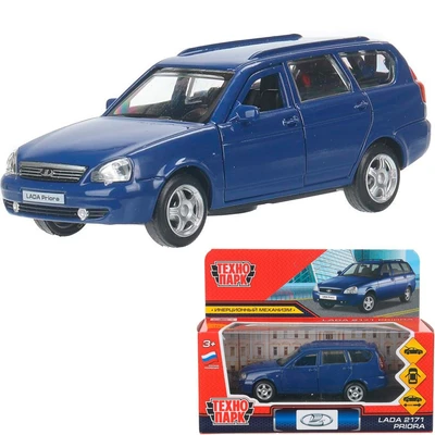 Модель PRIORAWAG-12-BU LADA PRIORA синий Технопарк  в кор. 439-777