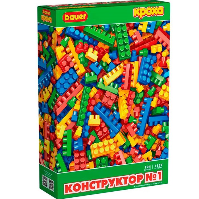 Конструктор Bauer Конструктор №1 124 эл. в кор. 1137 625-533