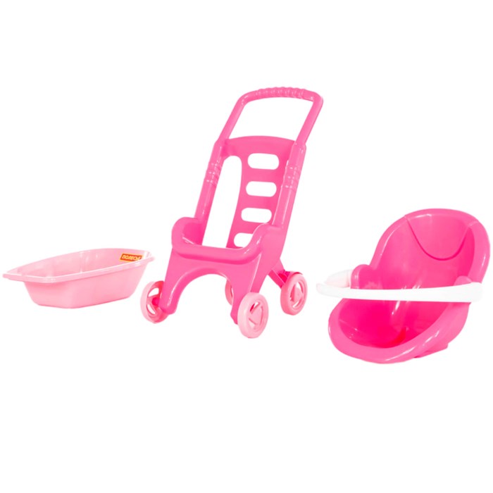 Коляска Pink Line 3x1 в сетке 42842 П-Е /2/ 409-106