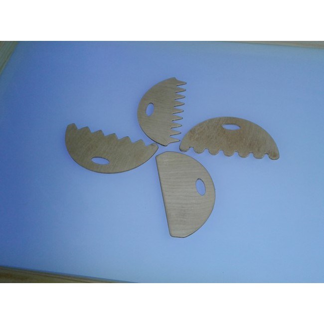Инструмент для рельефа Гребенки, дерево 280-040
