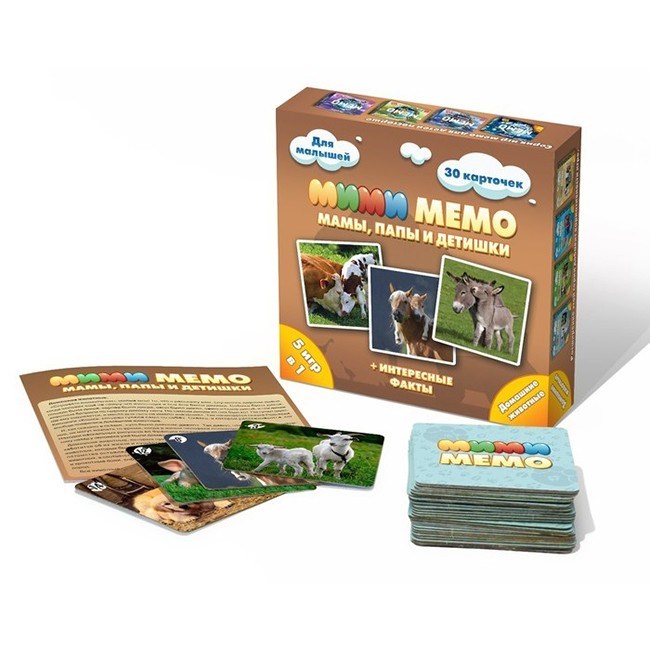 Настольная игра Ми-Ми-Мемо Домашние животные 8051 634-281