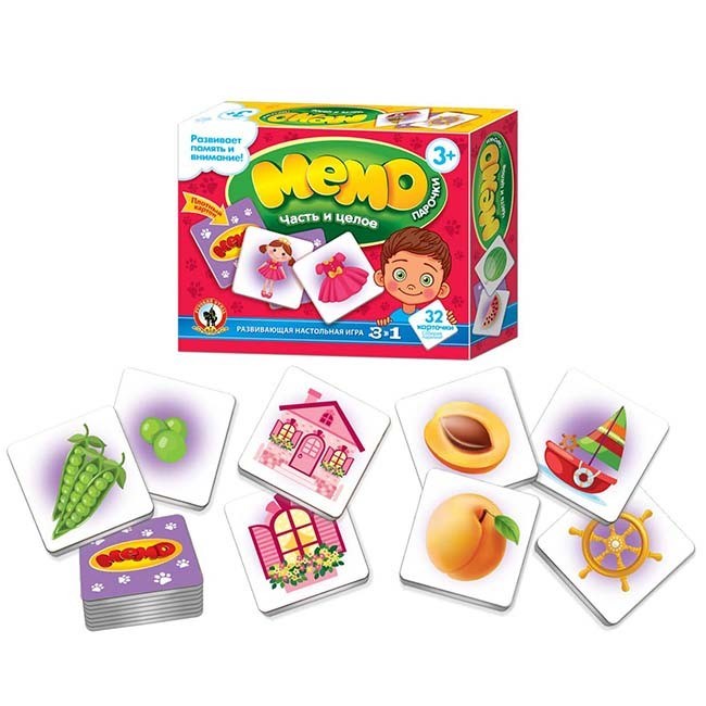 Игра Мемо Парочки Часть и целое 02452 612-986