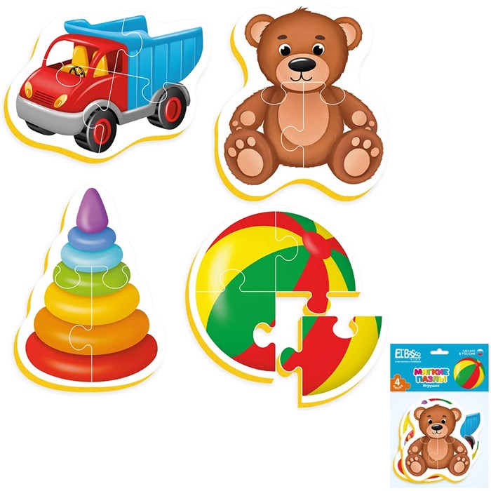 Пазл мягкий Игрушки ET02-006 834-284