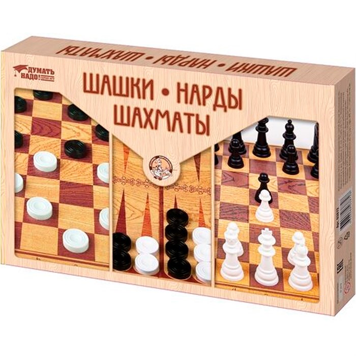 Шашки Нарды Шахматы большие 03872 732-733