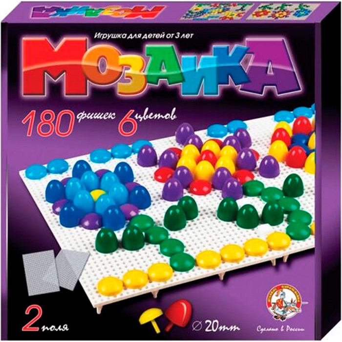 Мозаика 6цв. 180фишек 2007 /Росток/ 212-639