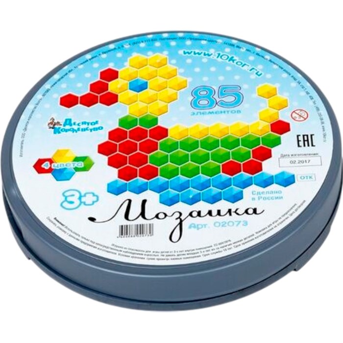 Мозаика 85 шестигранных фишек. 02073 611-390