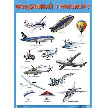 Плакат 978-5-43150-834-9 Воздушный транспорт 312-985