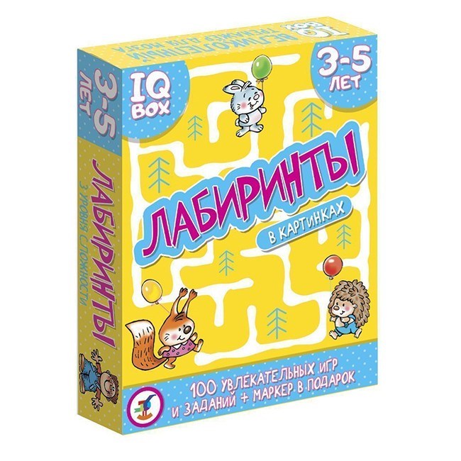 Игра IQ Box. Лабиринты. 3-5 лет 3566 710-021