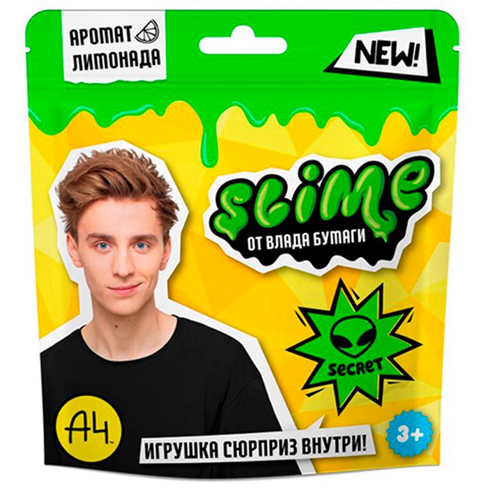 Лизун Slime зеленый 80 г. SLM056 547-872