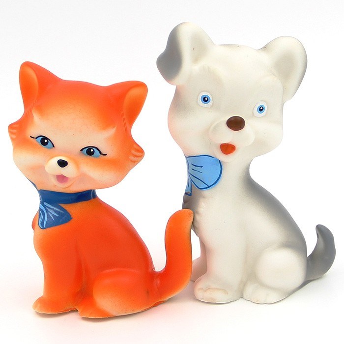 Набор резиновых игрушек Котик и Собачка СИ-792 547-273