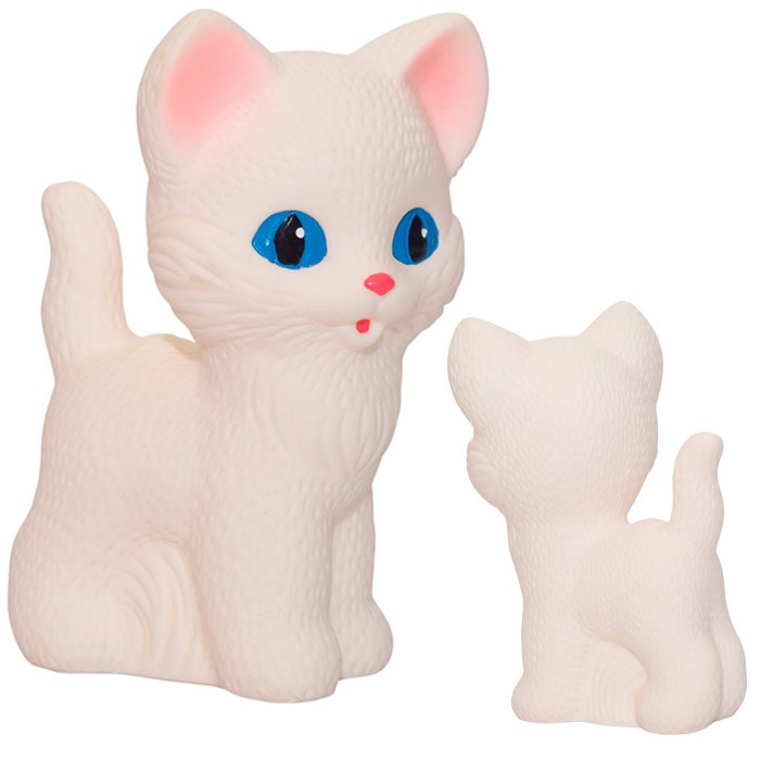 Резиновая игрушка Котенок Снежок С-1635 /30/ 547-507