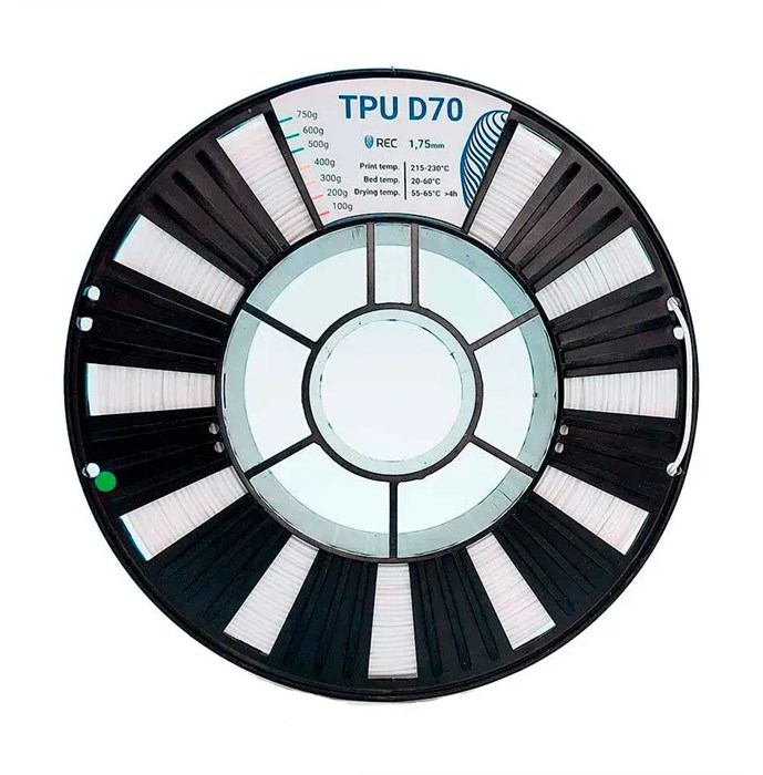 Катушка TPU D70-пластика REC 1.75мм, 750г 14942
