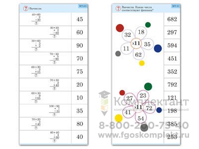 Комплект карточек (10) Простые примеры 1476550231