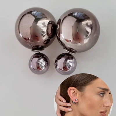 Серьги шарики в стиле диор, арт. 018.681 018.681