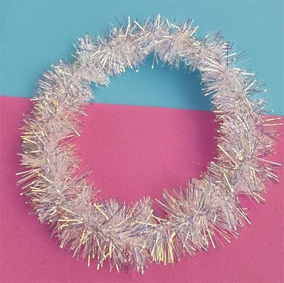 Венок на голову с мишурой, белый, арт. 059.858 059.858