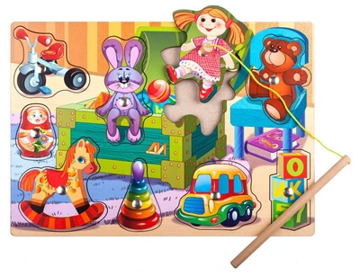 Пазл Мои игрушки магнитики (рыбалка) ДИ307