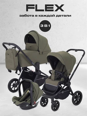 Коляска 3 в 1 Rant Flex 2025 RA077 Green 4670078652867