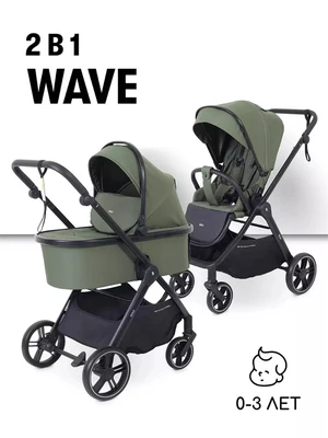 Коляска 2 в 1 Rant Basic Wave Green 4670078663467