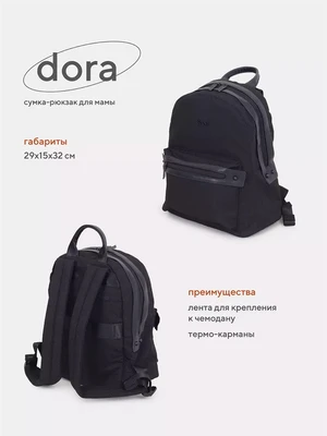 Сумка-рюкзак для мамы Rant Dora Black 4670078635525