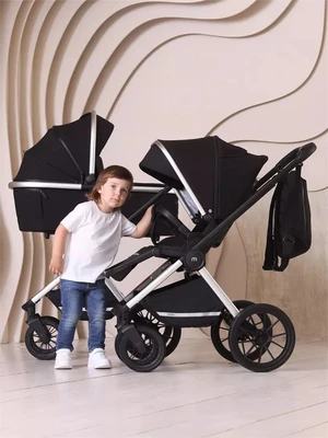 Коляска 2 в 1 Mowbaby Tilda Black 4670078627155