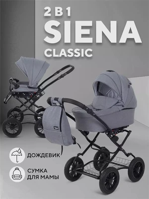 Коляска 2 в 1 Rant Siena Classic 2024 07 серый 5903990641817