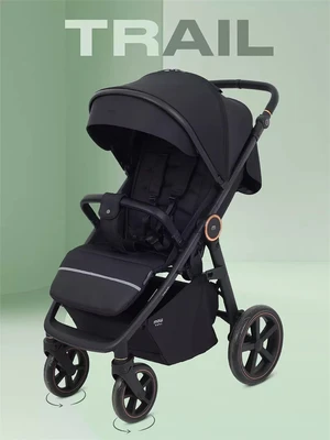 Коляска прогулочная Mowbaby Trail 2025 Black 4670078657381