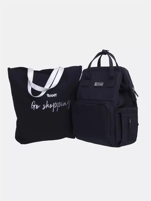 Сумка для мамы + шоппер Rant Shopping Set midnight black 4670078612342