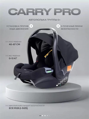 Автокресло Rant Carry Pro (40-87 см) Black 4670078666284