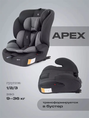 Автокресло Rant Basic Apex isofix 1-2-3 (9-36 кг) Grey 4670078656070