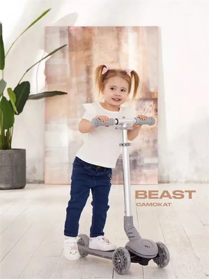 Самокат 3-колесный Rant Beast Grey 4670078657152